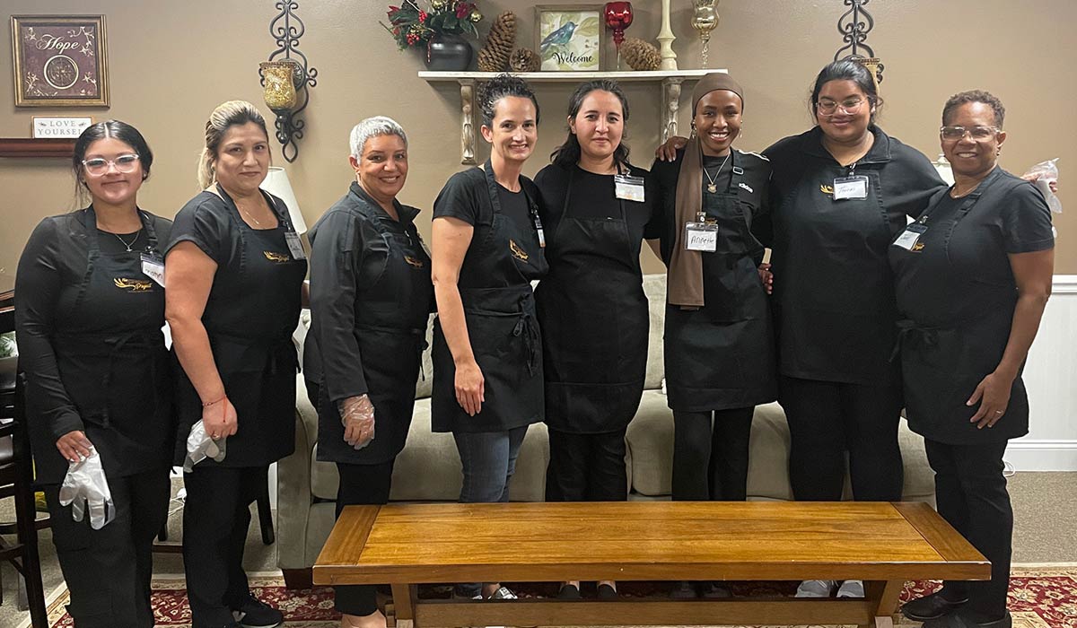 NEMG joined colleagues from throughout YNHHS in serving a free dinner to people in need in the Milford area.